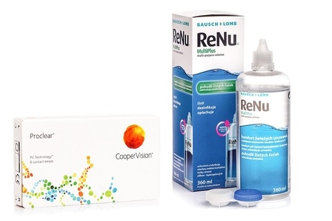 Proclear Compatibles Sphere CooperVision (6 lentilles) + ReNu MultiPlus 360 ml avec étui