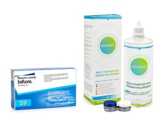 SofLens 59 (6 lentilles) + Solunate Multi-Purpose 400 ml avec étui